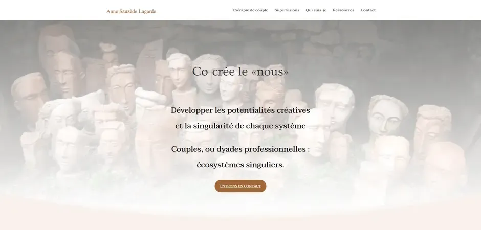 Aperçu du site Anne Sauzede Lagarde