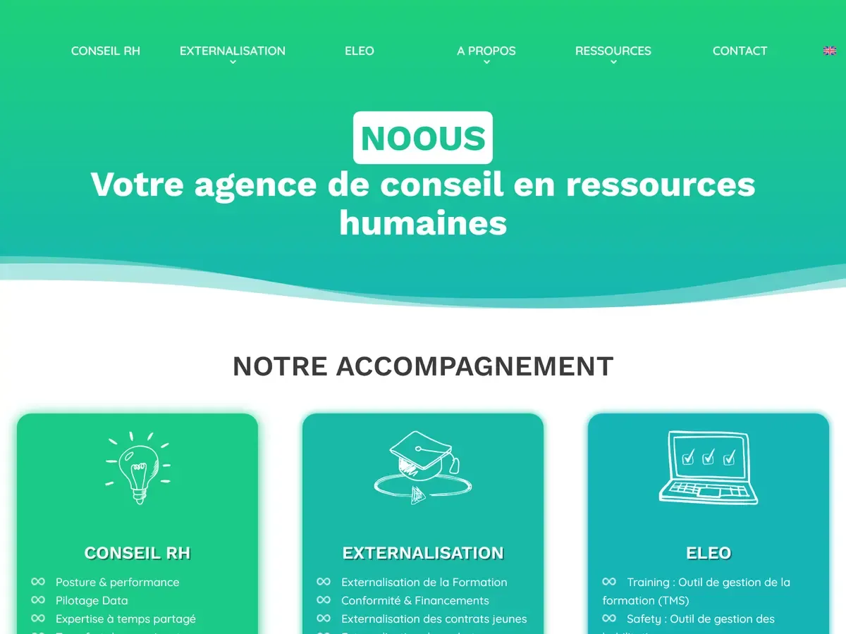 Aperçu du site NOOUS