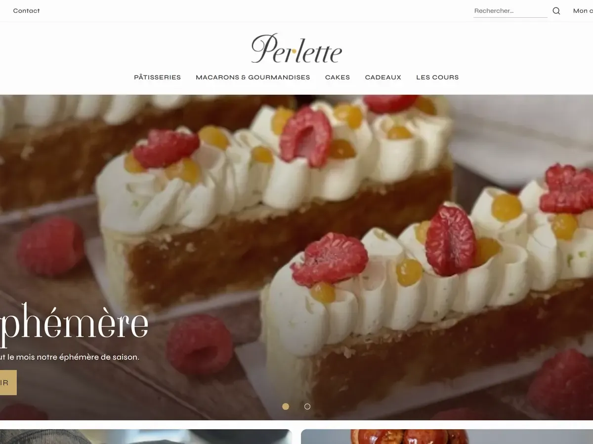 Aperçu du site Perlette